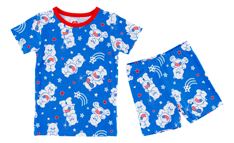 Birdie Bean | Care Bears™ America Cares 2-piece Shorts Pajamas