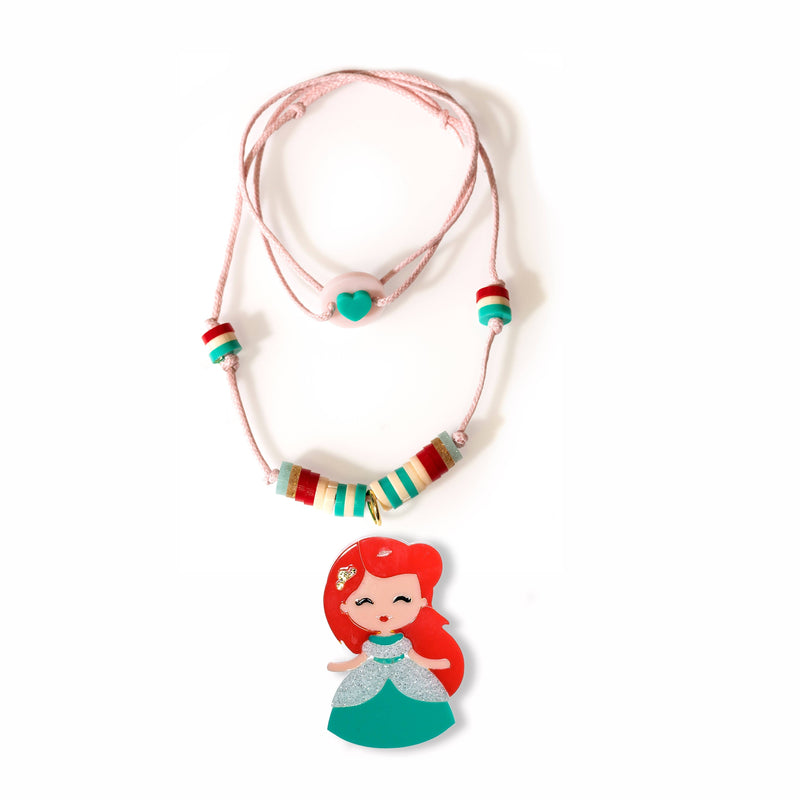 Lilies & Roses NY | Cute Doll Red Hair Beaded Necklace