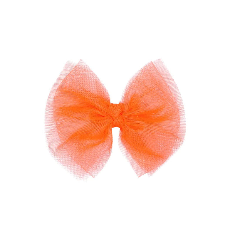 TULLE FAB CLIP: neon coral