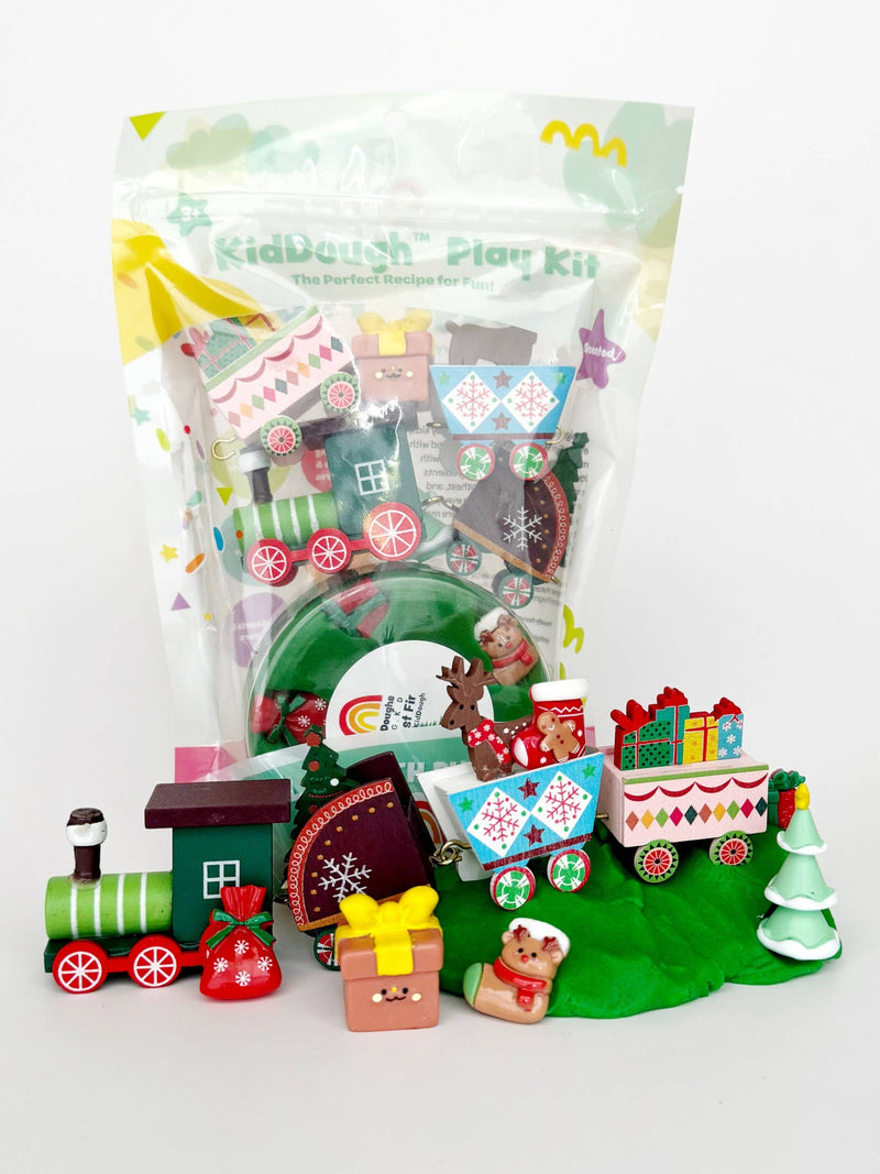 Earth Grown KidDoughs | Christmas Train Sensory Play Dough Play Kit