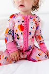 Kiki + Lulu | Pink A Boo Ruffled Convertible Footies