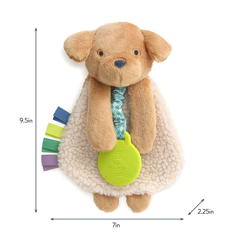 Itzy Lovey Puppy Plush + Teether Toy