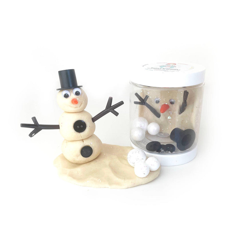 Earth Grown KidsDough | Snowman (Marshmallow) Mini Dough-To-Go