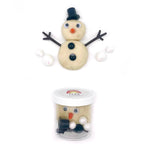 Earth Grown KidsDough | Snowman (Marshmallow) Mini Dough-To-Go