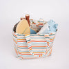 Emerson and Friends | Beach Day and Coral Stripes Reversible Beach Bag