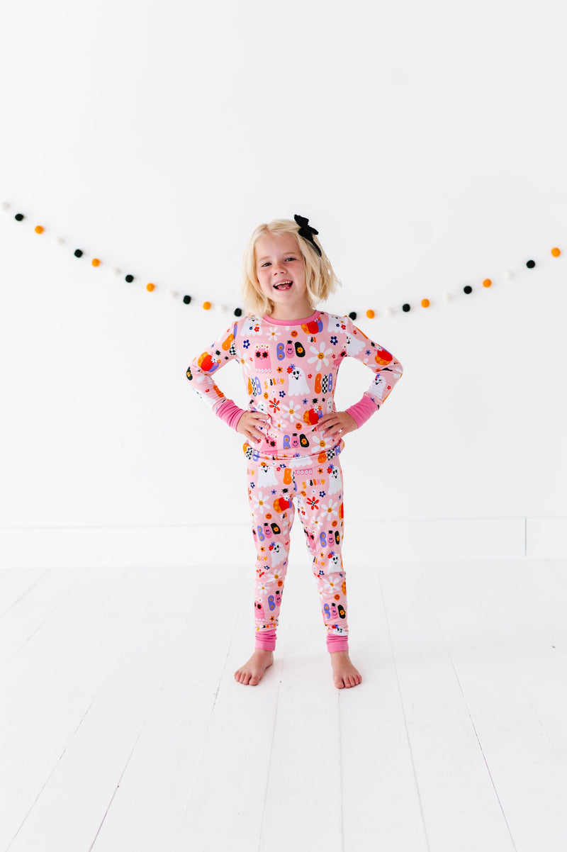 Kiki + Lulu | Pink A Boo Long Sleeve Pajamas