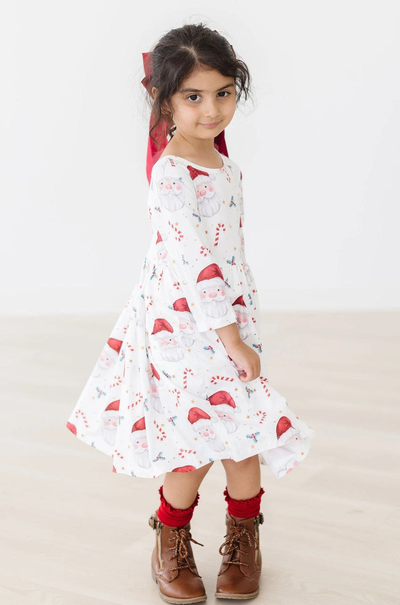 Mila & Rose | Mistletoe Magic 3/4 Sleeve Pocket Twirl Dress