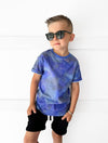 Little Bipsy | Watercolor Tee - Blue