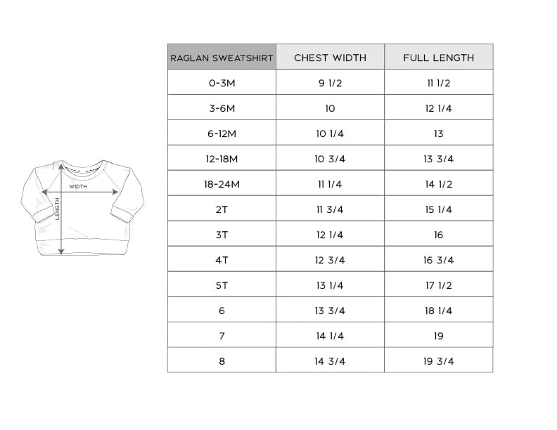 babysprouts | Raglan Sweatshirt - Hoops
