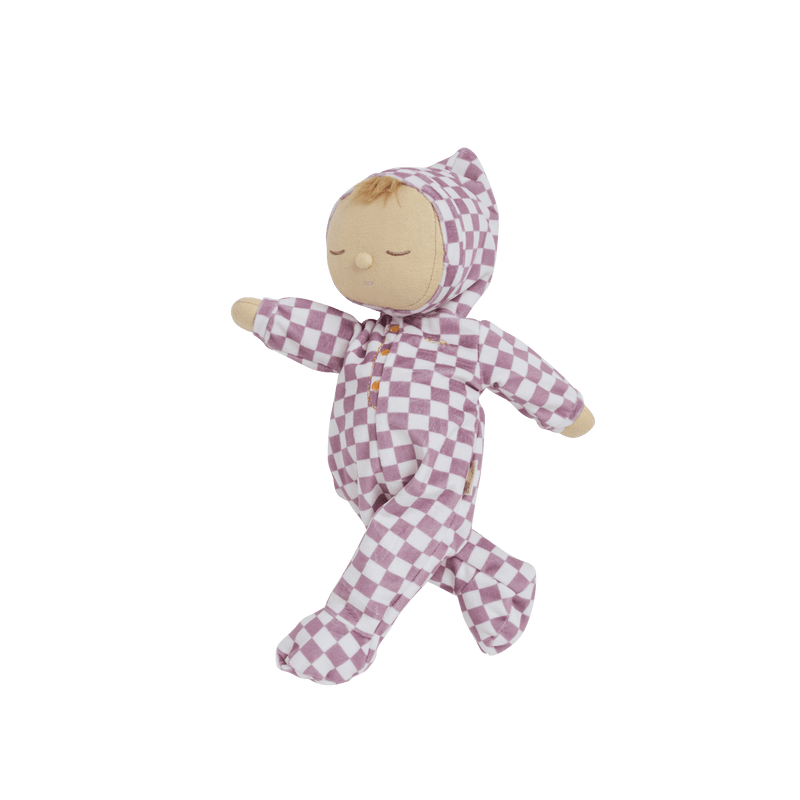 Dozy Dinkum Doll- Plum Check