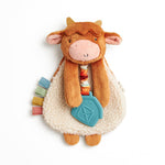 Itzy Lovey Highland Cow Plush + Teether Toy