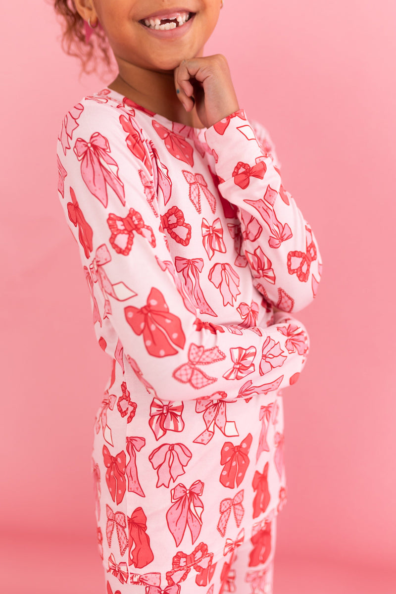 In My Jammers | Valentine’s Bow Two-Piece Pajamas