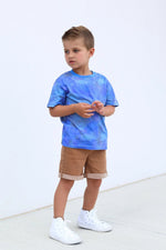 Little Bipsy | Watercolor Tee - Blue