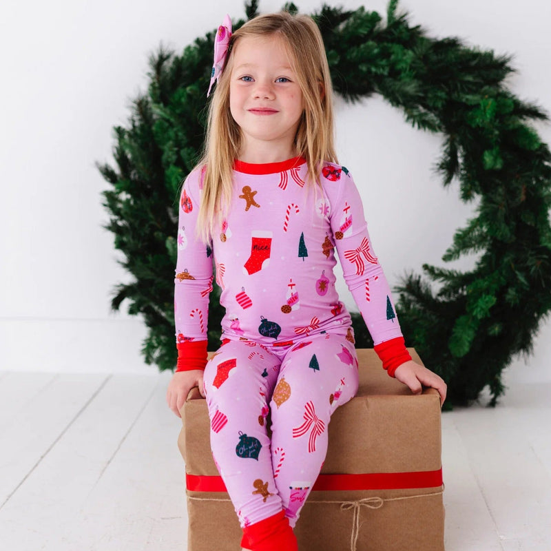 Kiki + Lulu | Merry Pinkmas Long Sleeve Pajamas