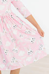 Mila & Rose | Bunny Love 3/4 Sleeve Pocket Twirl Dress