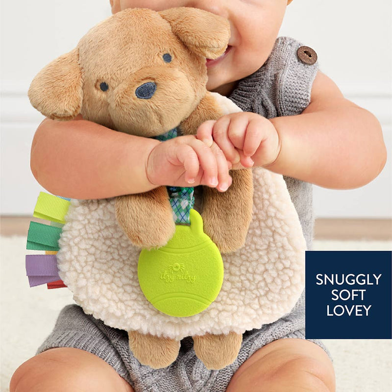 Itzy Lovey Puppy Plush + Teether Toy