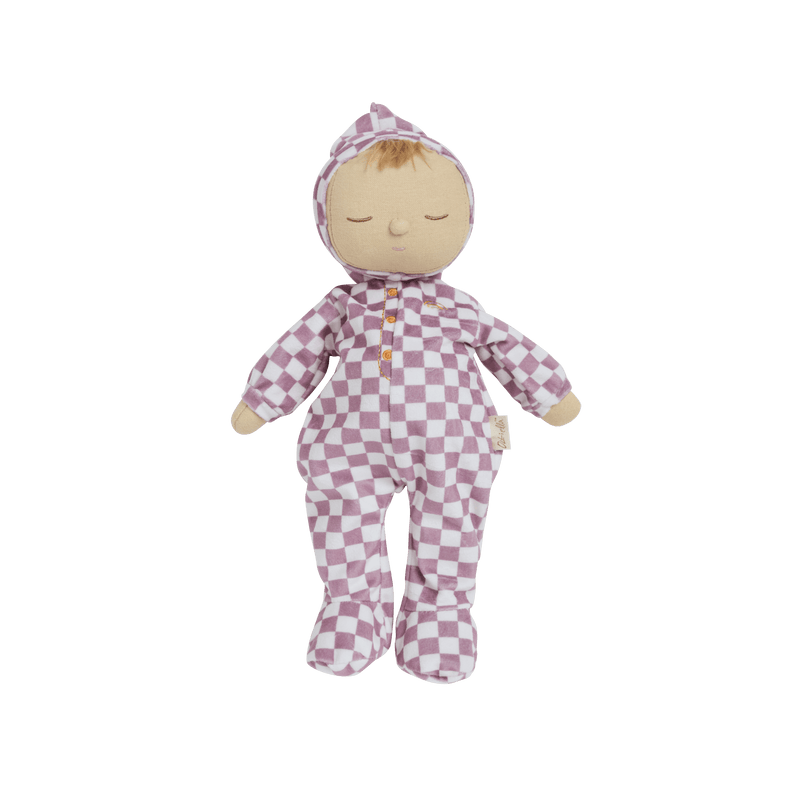 Dozy Dinkum Doll- Plum Check