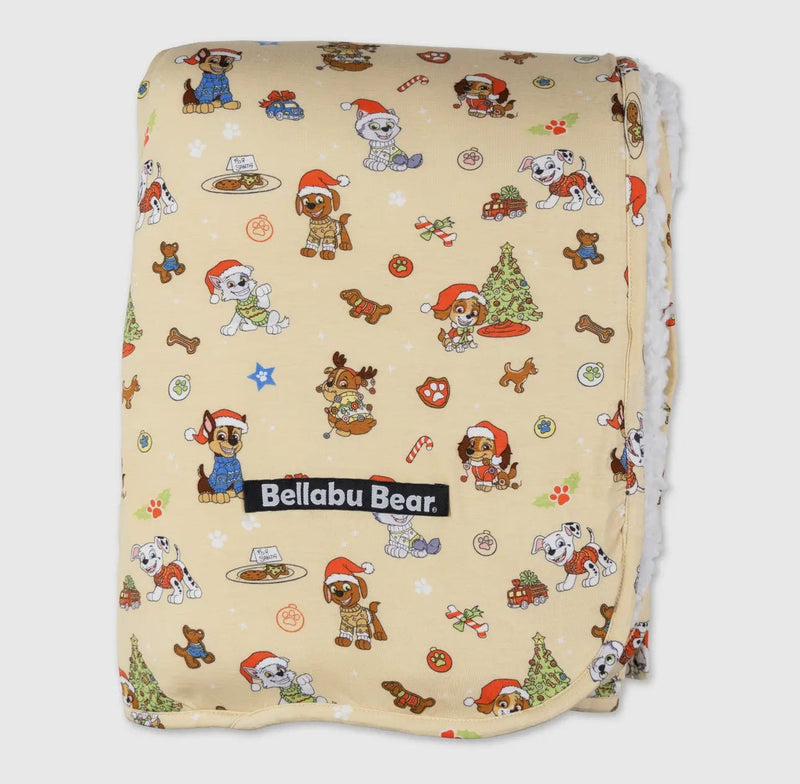 Bellabu Bear | Paw Patrol: Jingle Paws Bamboo Sherpa Blanket