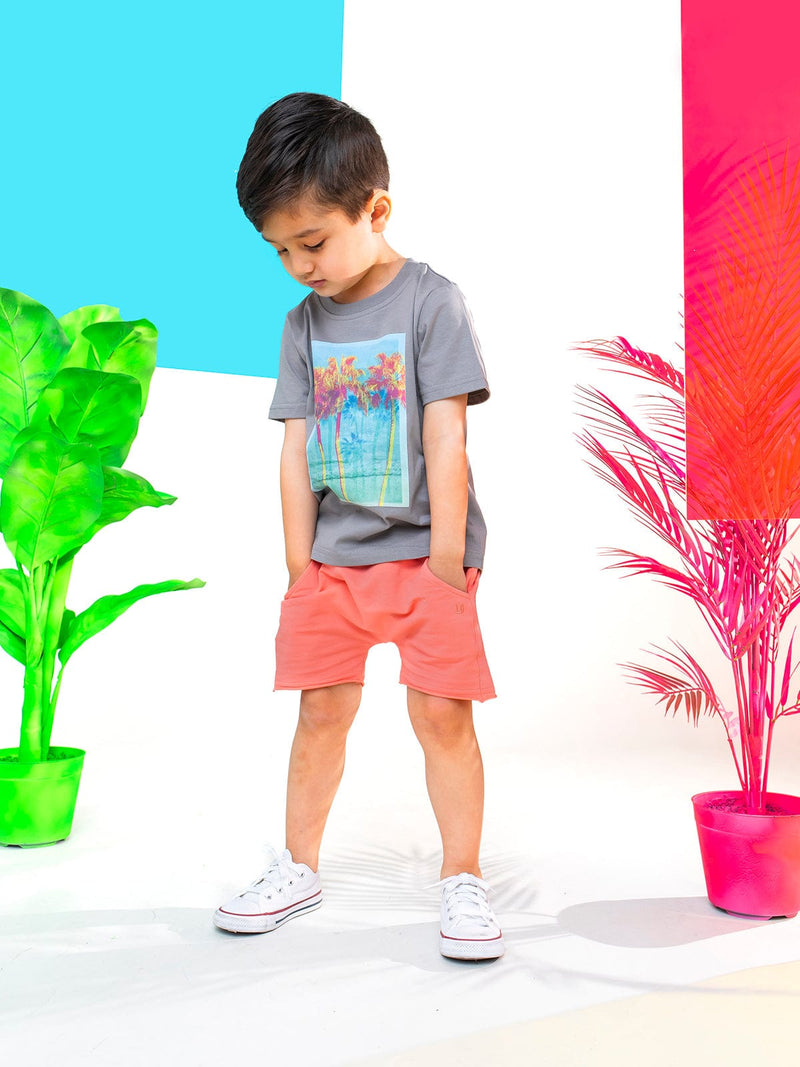 Little Bipsy | Neon Palm Tree Tee