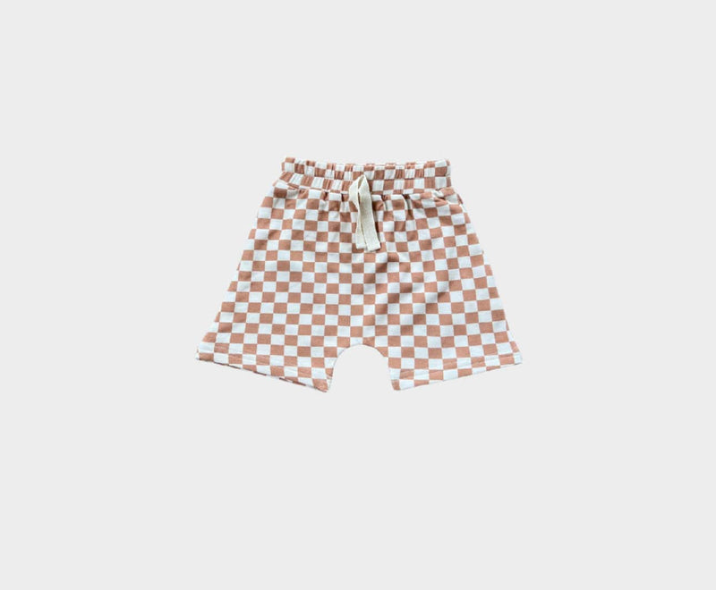 babysprouts | Harem Shorts - Butterscotch Checkered