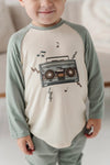 babysprouts | L/S Baseball Tee - Boombox