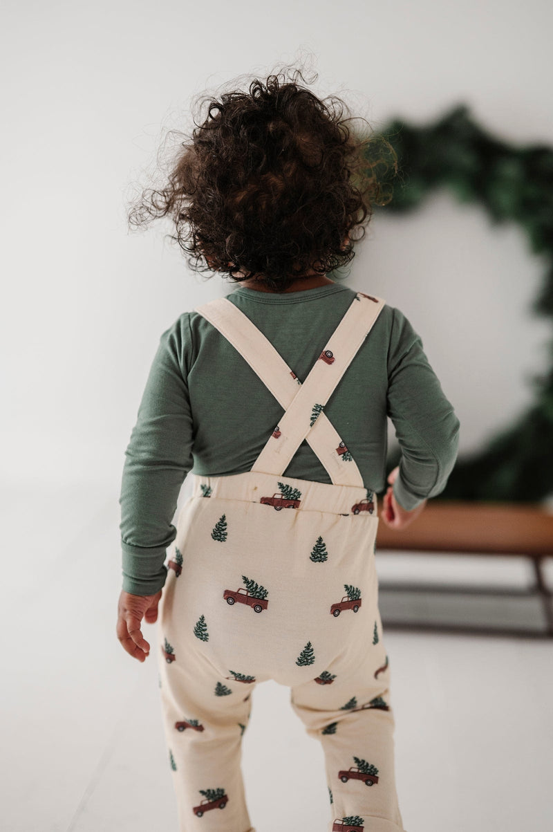 babysprouts | Suspender Overalls - Christmas Truck