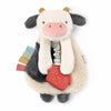 Itzy Lovey Cow Plush with Silicone Teether Toy