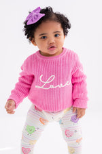 Birdie Bean | Pink Love Chucky Knit Sweater