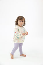 Angel Dear | French Terry Fun Unicorns Puffy Oversized Sweatshirt & Rib Legging