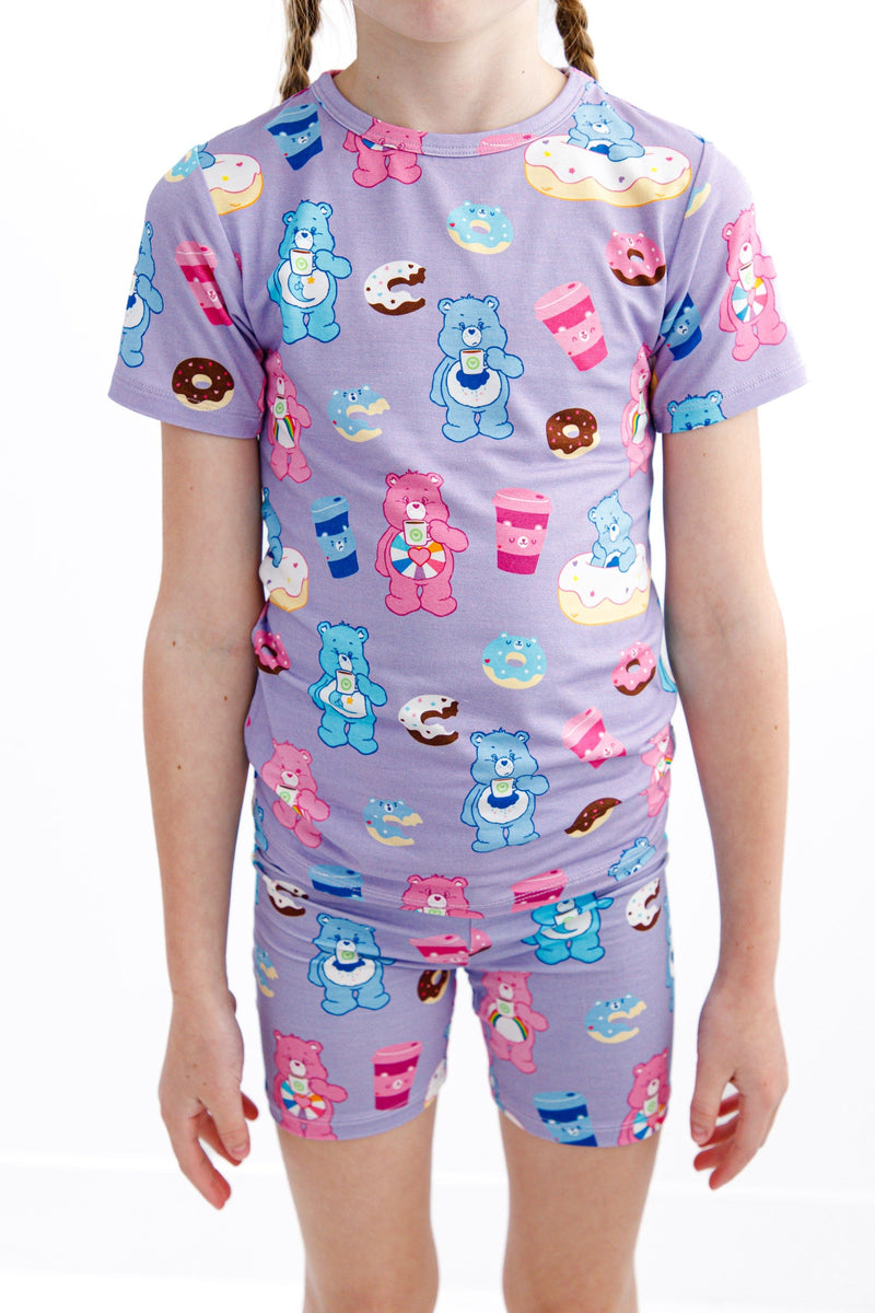 Birdie Bean | Care Bears™ Donuts & Coffee 2-piece Shorts Pajamas