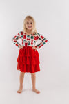 In My Jammers| Christmas Bows Tutu Dress