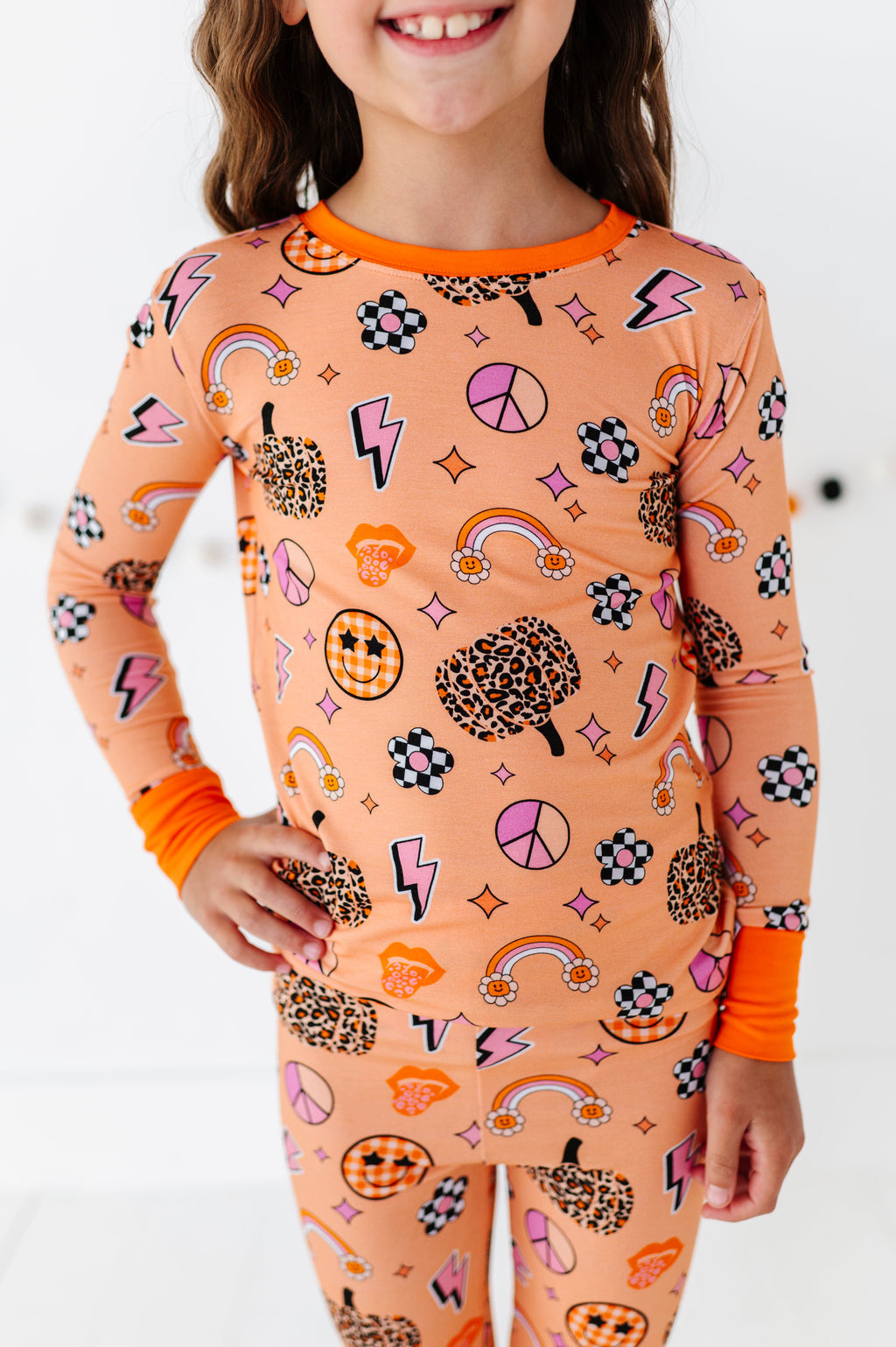 Kiki + Lulu | Cheetah Ghouls Long Sleeve Pajamas