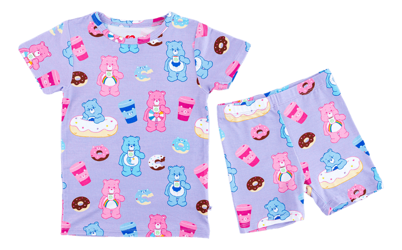 Birdie Bean | Care Bears™ Donuts & Coffee 2-piece Shorts Pajamas