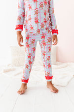 Kiki + Lulu | Ginger All The Way Long Sleeve Ruffle Pajamas