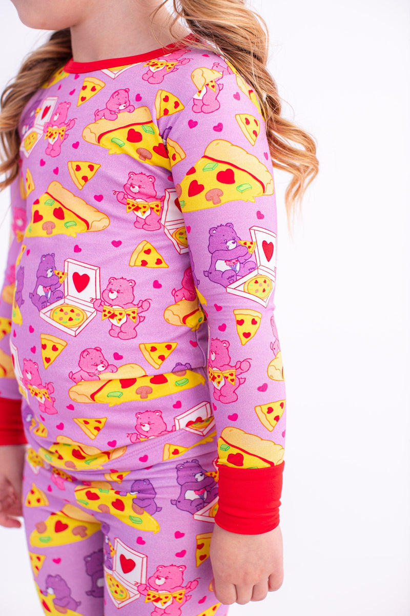Birdie Bean | Care Bears™ Pizza Valentine 2-piece Bamboo Pajamas