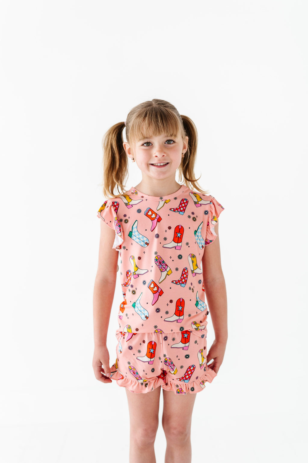 Kiki + Lulu | Let’s Go (To Bed) Girl Ruffled Shorts Set