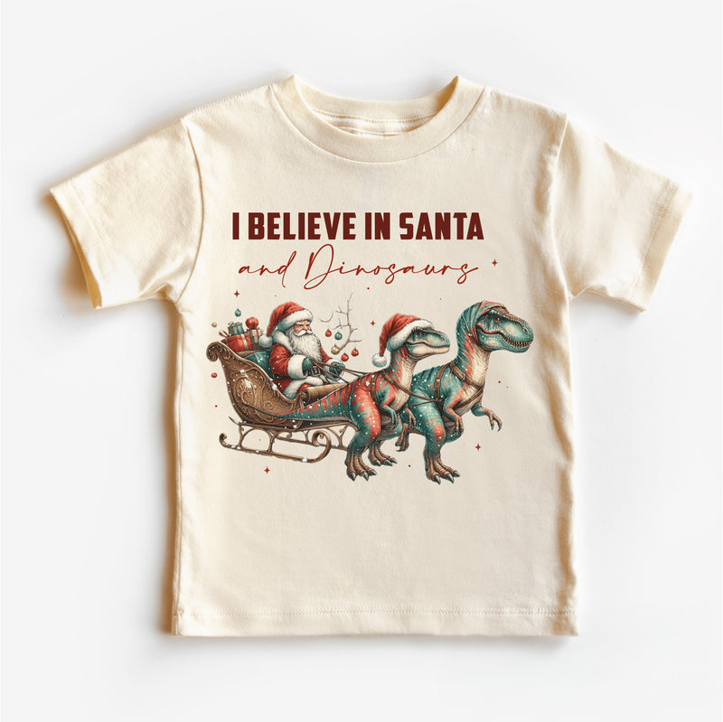 I Believe In Santa And Dinosaurs Tee