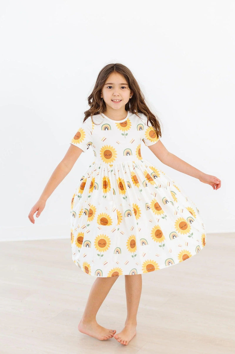 Mila & Rose | Sunflower S/S Pocket Pocket Twirl Dress