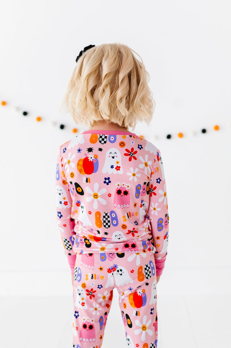 Kiki + Lulu | Pink A Boo Long Sleeve Pajamas