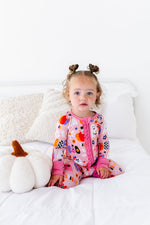 Kiki + Lulu | Pink A Boo Ruffled Convertible Footies