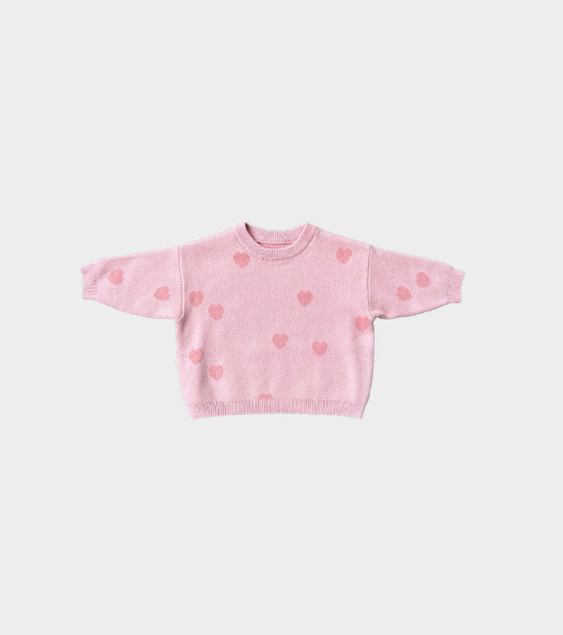 babysprouts | Chucky Knit Sweater - Hearts