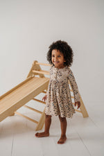 babysprouts | Long Sleeve Henley Dress - Cluster Hearts