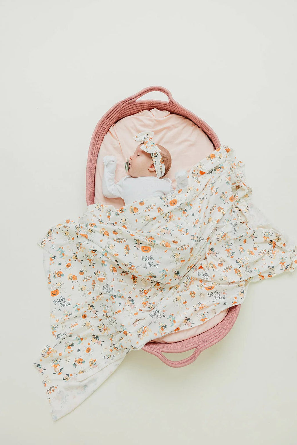 Copper Pearl | Knit Swaddle Blanket - Mickey Mouse’s Boo Bash