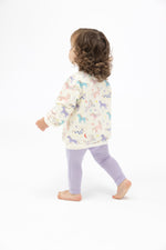 Angel Dear | French Terry Fun Unicorns Puffy Oversized Sweatshirt & Rib Legging