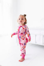 Kiki + Lulu | Pink A Boo Ruffled Convertible Footies