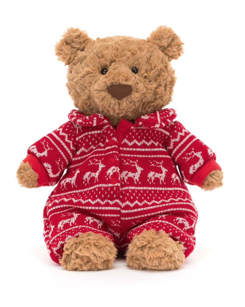 Jellycat Bartholomew Bear Winter Pajamas