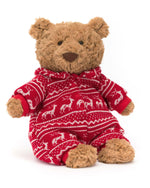 Jellycat Bartholomew Bear Winter Pajamas