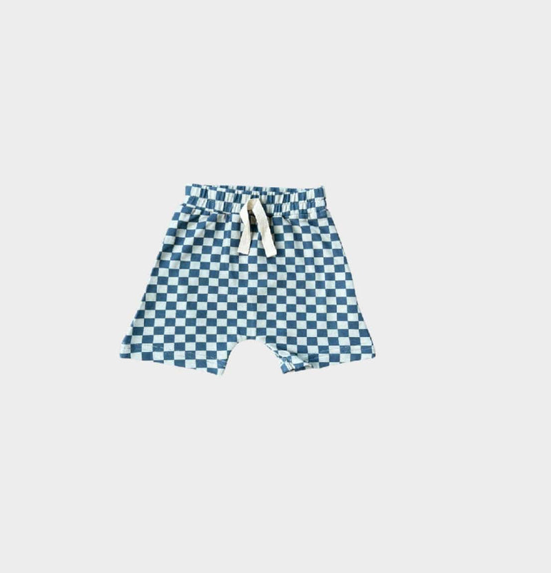 babysprouts | Harem Shorts - Blue Green Checkered