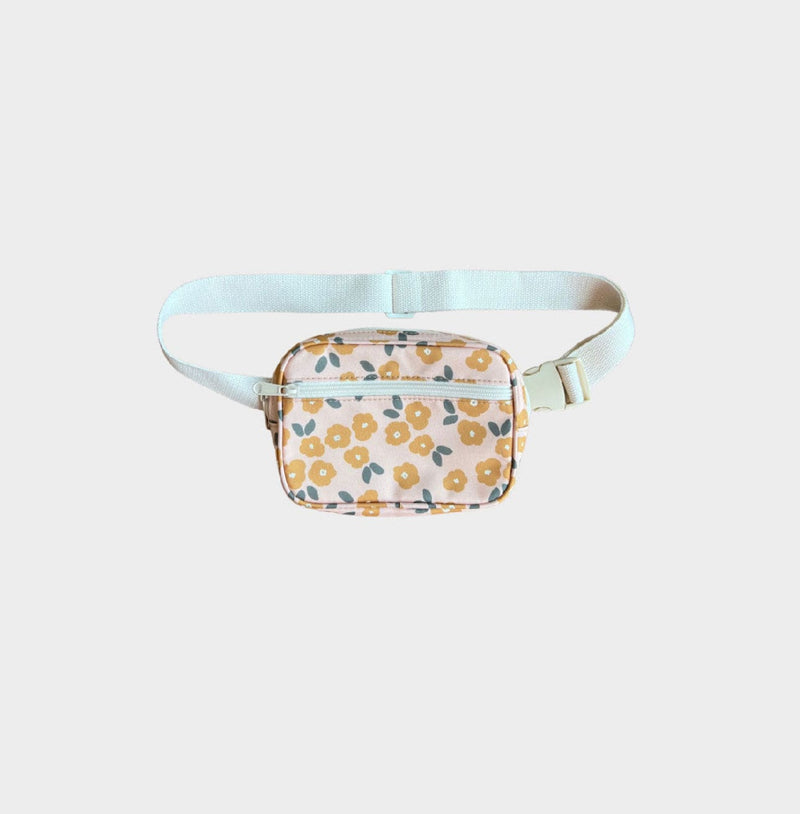 babysprouts | Gold Floral Mini Belt Bag