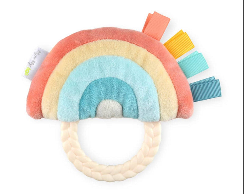 Ritzy Rattle Pal Plush Rattle Pal with Teether - Rainbow